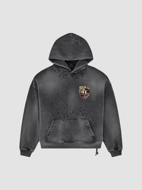 Ksubi Men's Logo-Embroidered Cotton Hoodie - Charcoal