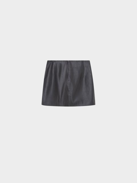 16ARLINGTON HAILE MINI SKIRT IN LEATHER