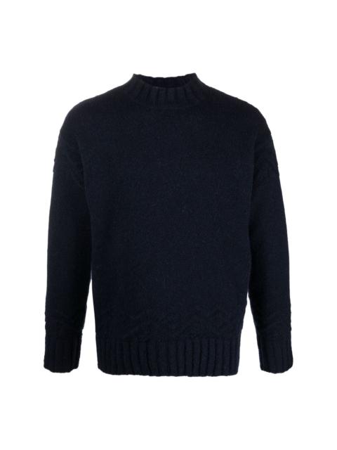 roll-neck knitted jumper