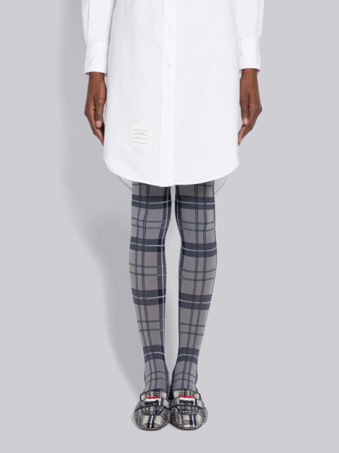 Thom Browne Tartan Nylon Semi Opaque Tights