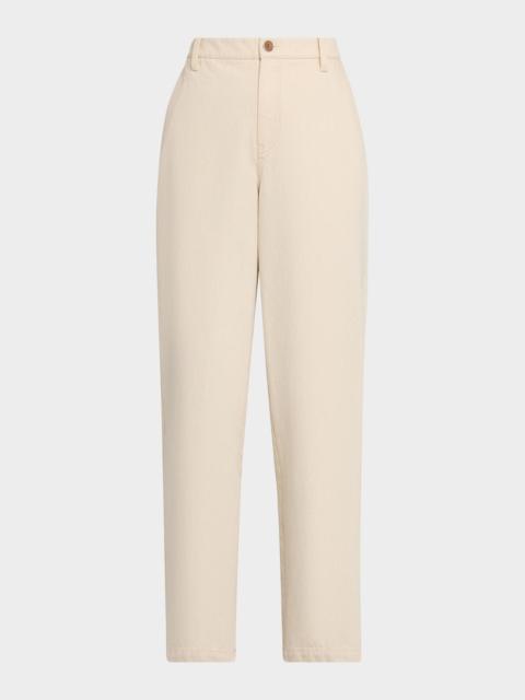 Lafayette 148 New York Kent Cropped Barrel-Leg Pants
