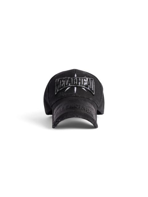 BALENCIAGA Men's Metalhead Cap in Black