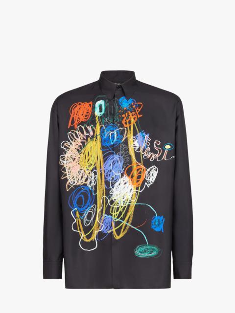 FENDI Black cotton shirt