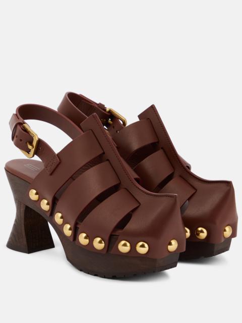 Etro Leather clogs