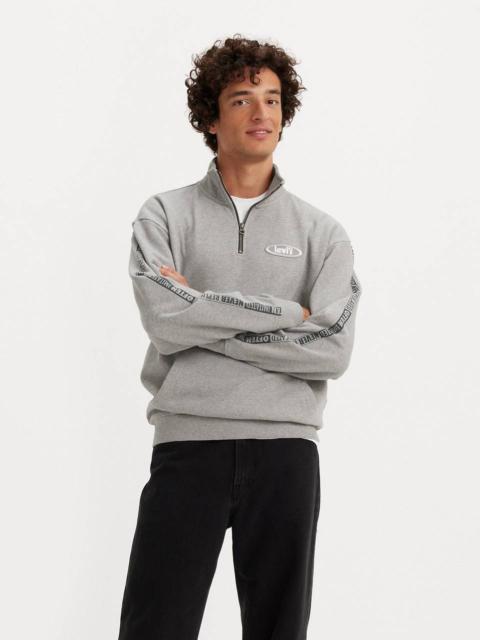Levi's RELAXED FIT GRAPHIC 1/4 ZIP SWEATSHIRT