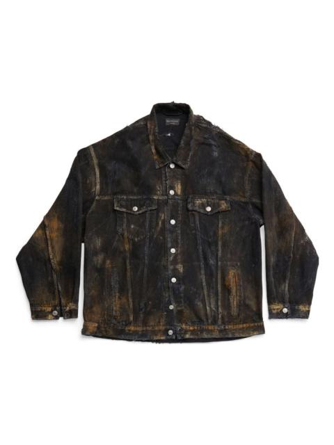 Balenciaga Oversized Denim Jacket 'Black' 748022TBP471363