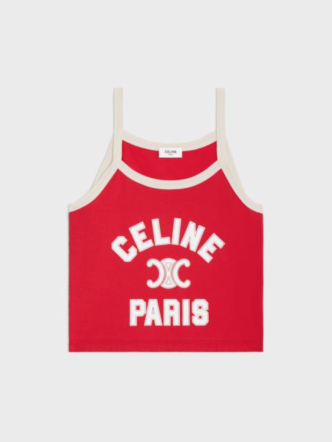 CELINE celine paris tank top in cotton jersey