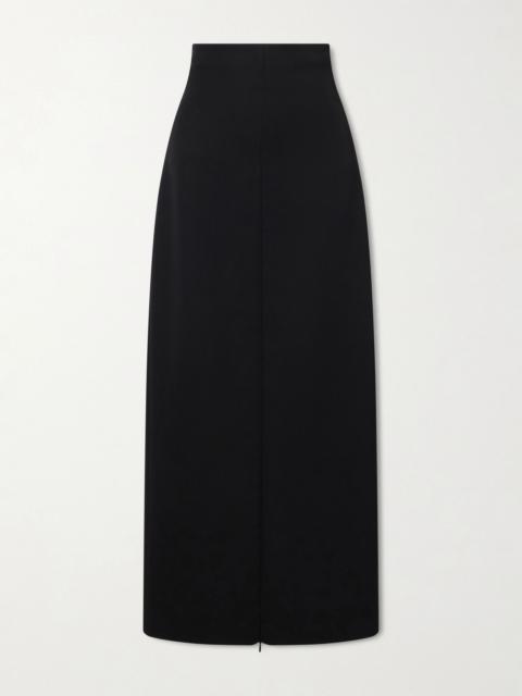The Row Iphora wool midi skirt Black
