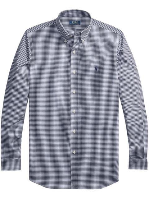 Polo Ralph Lauren mini check.pattern cotton shirt