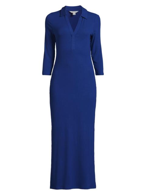 Lilly Pulitzer Women's Ollie Maxi Polo Dress - Blue Med