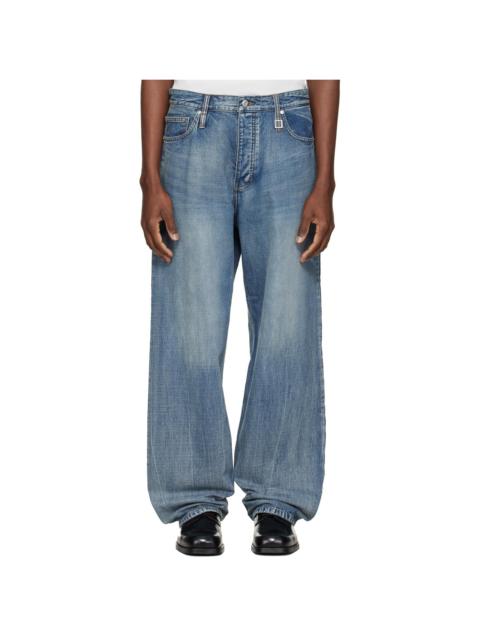 Wooyoungmi Blue Semi-Wide Jeans