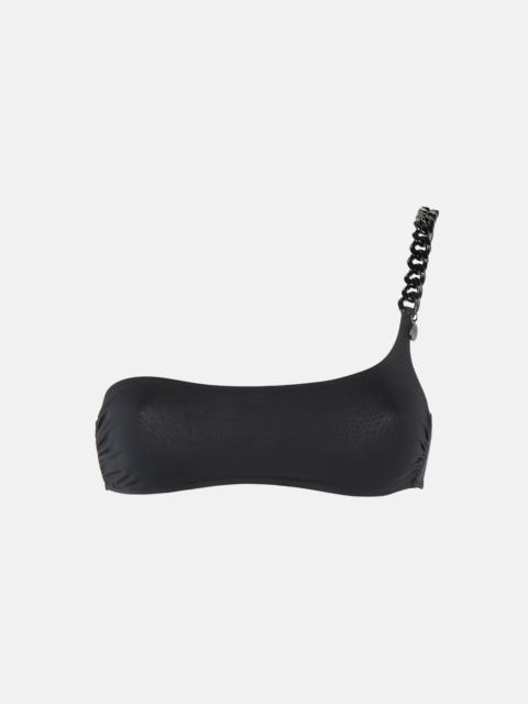 Stella McCartney Iconic Chain One-Shoulder Bikini Top