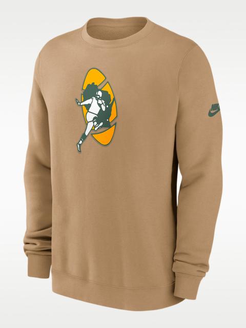 Nike Green Bay Packers Swing Pass Rewind Club Men's Nike NFL Pullover Crew