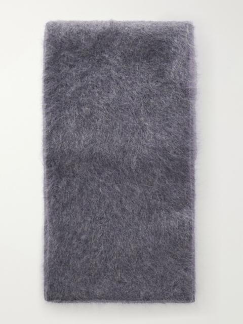 LISA YANG Enoa brushed cashmere scarf Gray