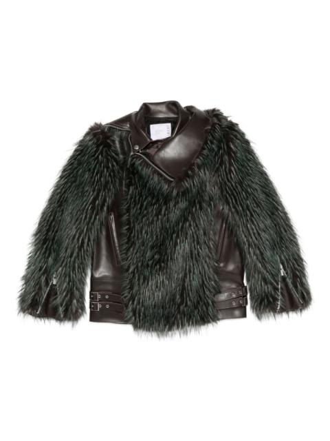sacai panelled jacket
