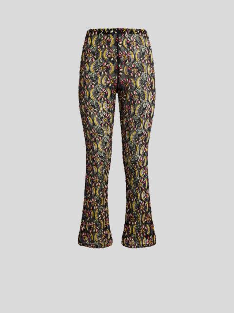 Etro STRAIGHT-LEG LACE TROUSERS WITH BEAD AND SEQUIN EMBROIDERY