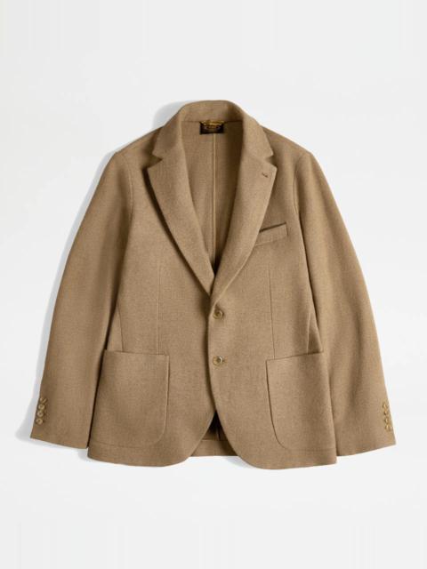 Tod's BLAZER IN JERSEY - BEIGE