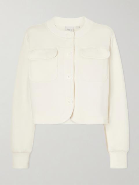 VARLEY Hartwell Cropped Doublesoft Jersey Cardigan