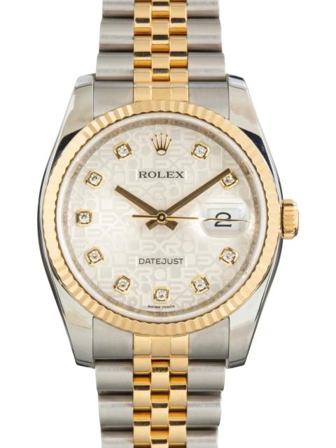 ROLEX Used Rolex Datejust 36 Ref 116233 Silver Jubilee Dial