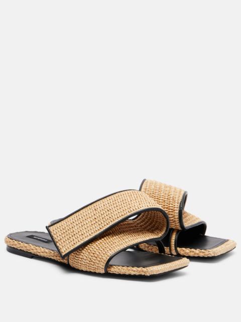 Givenchy Twisted Ribbon leather-trimmed sandals