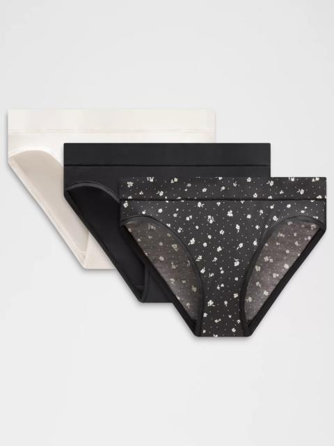 lululemon UnderEase Mid-Rise Bikini Underwear *3 Pack