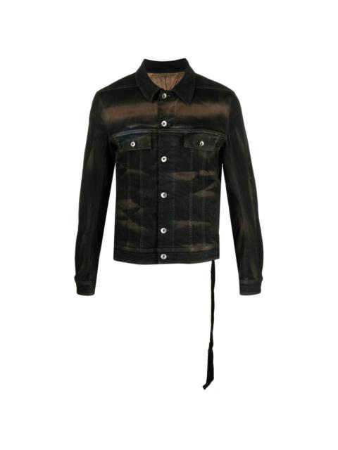 Rick Owens DRKSHDW bleached-effect denim shirt jacket