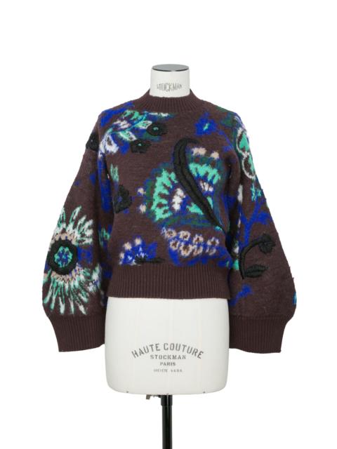 sacai Floral Jacquard Knit Pullover