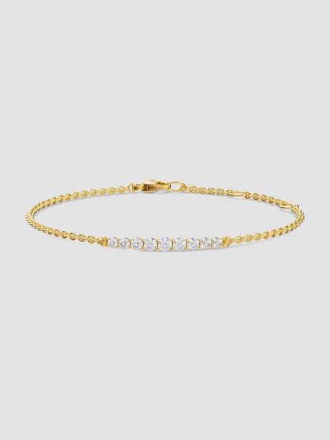 DAVID YURMAN Women's Petite Pavé Tapered Bar Chain Bracelet in 18K Yellow Gold with Diamonds, 1.5MM - Diamond
