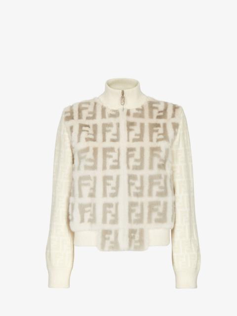 FENDI White mink bomber