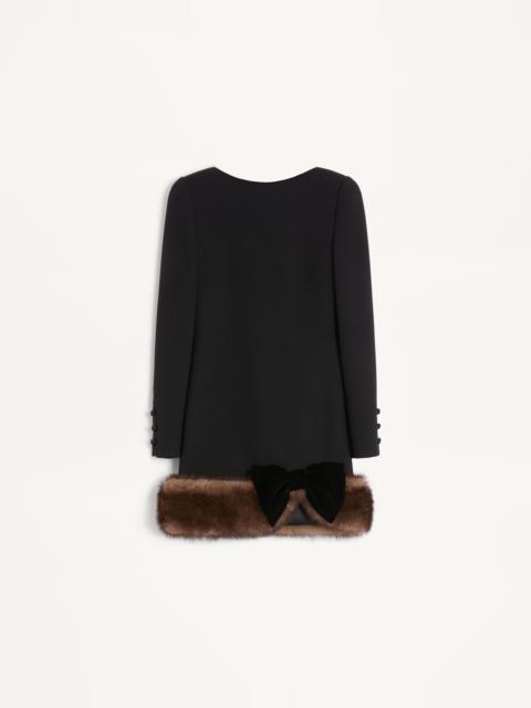 Valentino WOOL CREPE SHORT DRESS