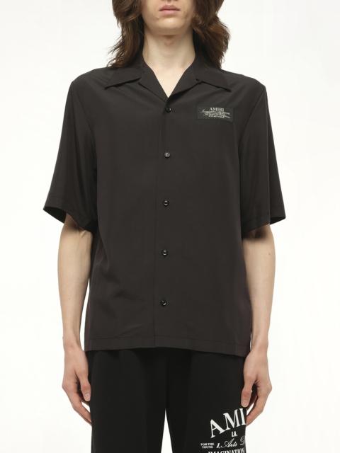 AMIRI Amiri Spirit Bowling Shirt in Black