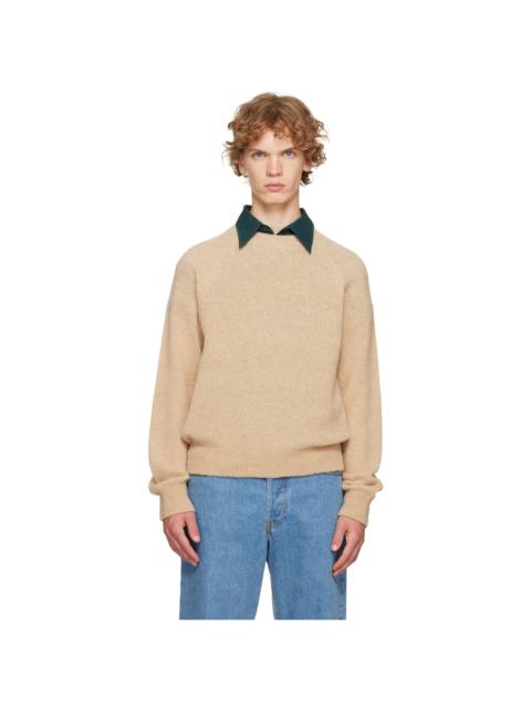 Dries Van Noten Beige Alpaca Sweater