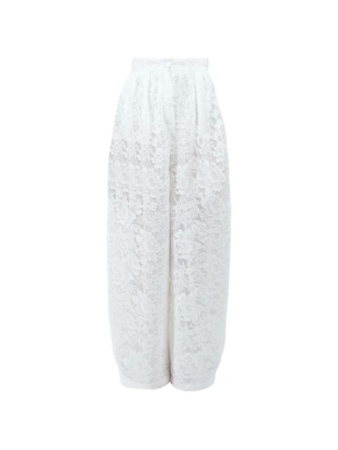 ROWEN ROSE lace carrot trousers