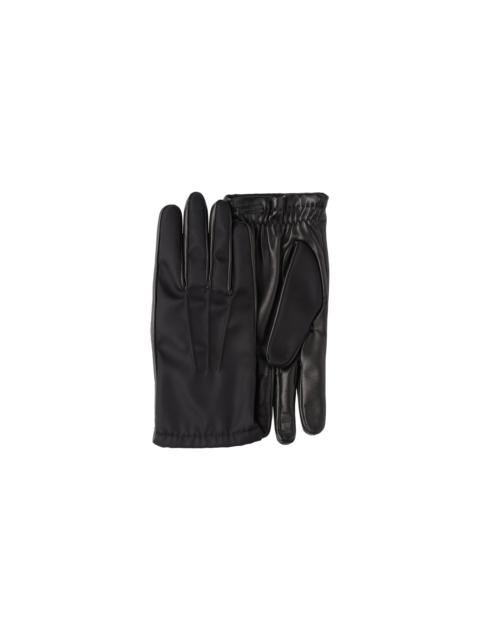 Fabric and leather gloves