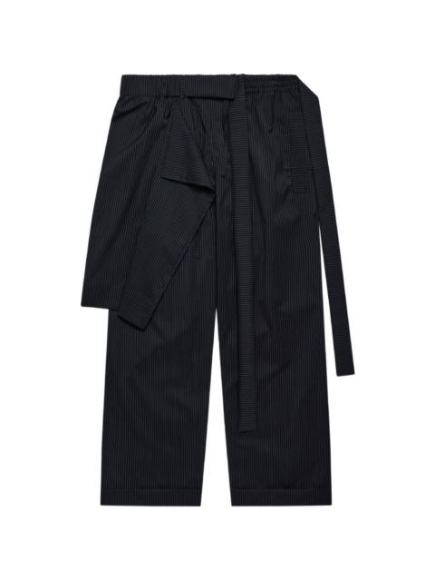 Craig Green pinstripe belt trousers