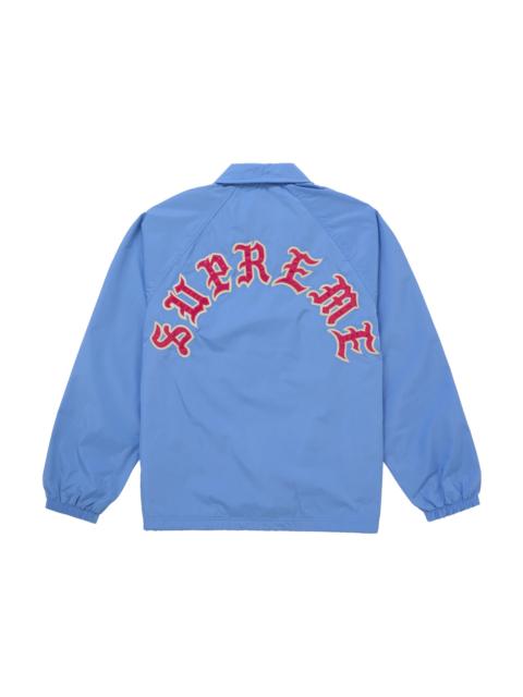 Supreme Supreme Old English Arc Coaches Jacket Light Blue