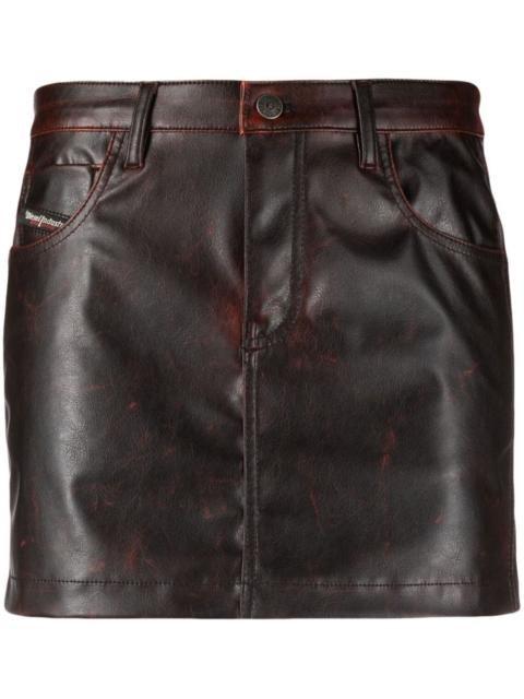 Diesel O-Kin faux-leather miniskirt