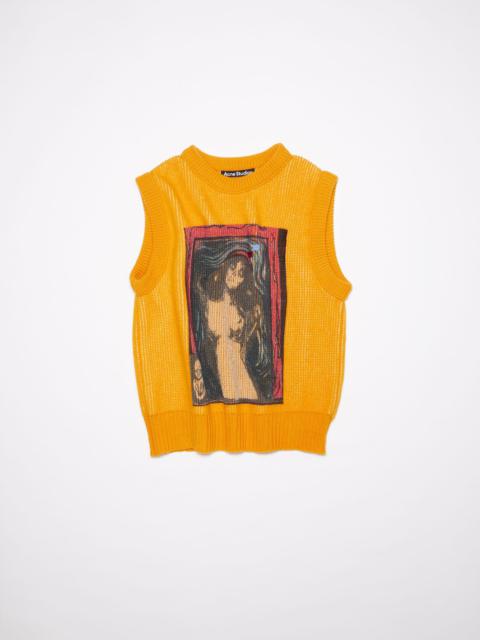 Acne Studios Printed sweater vest - Yellow/multi