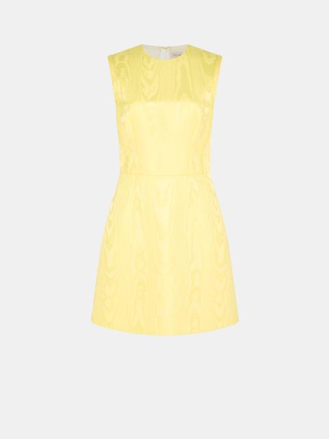 EMILIA WICKSTEAD Neelam Dress In Lemon Moire Mikado