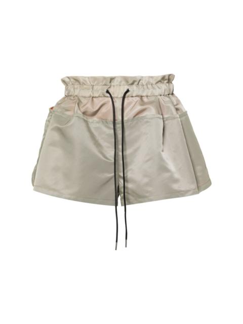 sacai drawstring-fastening shorts