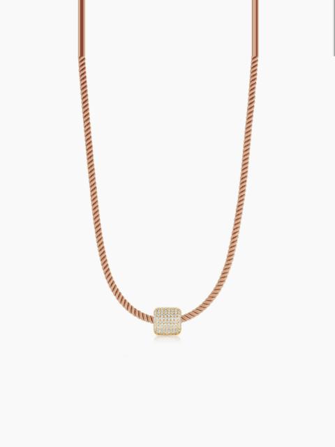 THATCH Celine Pavé Silk Cord Necklace