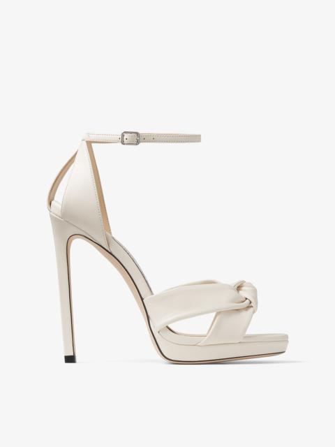 Rosie 120
Latte Nappa Leather Platform Sandals