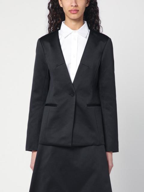 The Garment Black single breasted cotton blend jacket