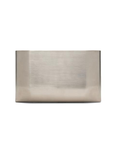 Rick Owens Silver Hollywood Large Prong Clutch