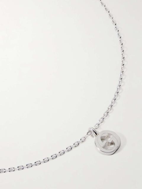 GUCCI Sterling Silver Pendant Necklace