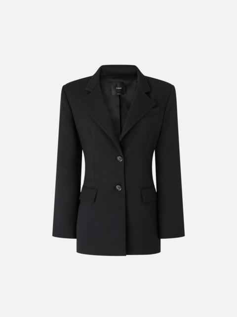 PINKO PINSTRIPED BLAZER WITH STRAP