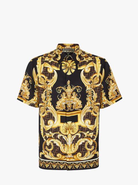 FENDI Fendace multicolor silk shirt
