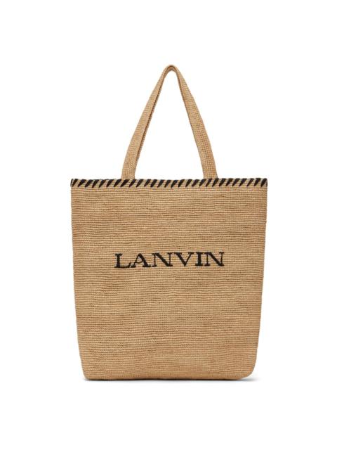 Lanvin Beige Lanvin Raffia Tote