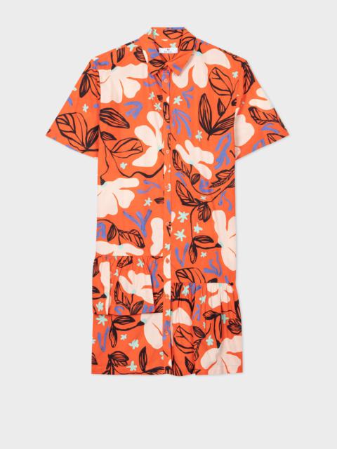 Paul Smith Cotton 'Sea Floral' Shirt Dress