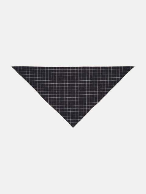 Vince Trellis Plaid Cotton-Blend Headkerchief